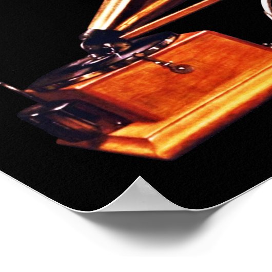 Seine Stimme als Master, Francis Barraud Poster (Ecke)