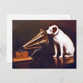 Seine Stimme als Master, Francis Barraud Postkarte (Vorne/Hinten)