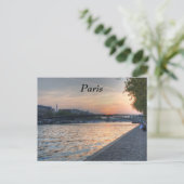 Seine sunset postkarte (Stehend Vorderseite)