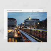 Seine Szene Postkarte (Vorne/Hinten)