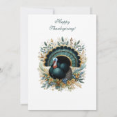 Seine Türkei Zeit Erntedank Flora Grün botanisch Einladung (Rückseite)