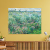 Seine-Ufer bei Vétheuil, Monet 1881 Leinwanddruck (Insitu (Wohnzimmer))