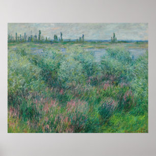 Seine-Ufer bei Vétheuil, Monet 1881 Poster
