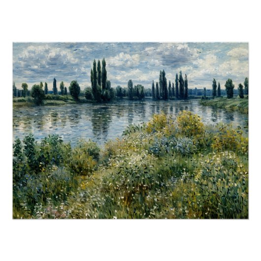 Seine-Ufer in Vétheuil Poster (Vorderseite)