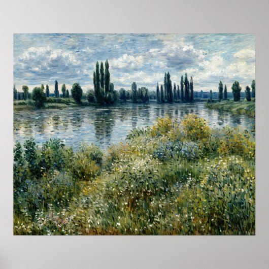 Seine-Ufer in Vétheuil Poster (Vorne)
