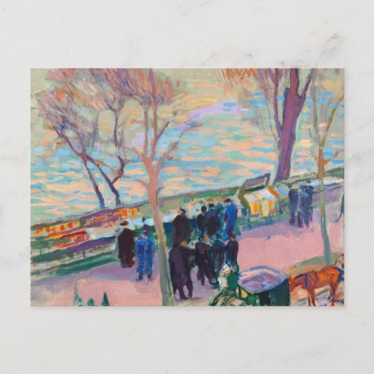 Seine-Ufer | Magnus Enckell Postkarte (Vorderseite)