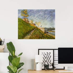 Seine-Ufer, Pont de Clichy von Vincent van Gogh Poster