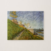 Seine-Ufer, Pont de Clichy von Vincent van Gogh Puzzle (Horizontal)