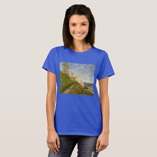 Seine-Ufer, Pont de Clichy von Vincent van Gogh T-Shirt (Vorne ganz)