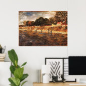 Seine-Ufer, Van Gogh Poster (Heimbüro)