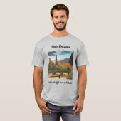 Seine und der Eiffelturm im Sonnenuntergang T-Shirt (Vorne ganz)