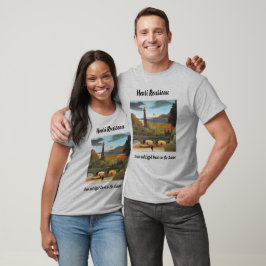 Seine und der Eiffelturm im Sonnenuntergang T-Shirt