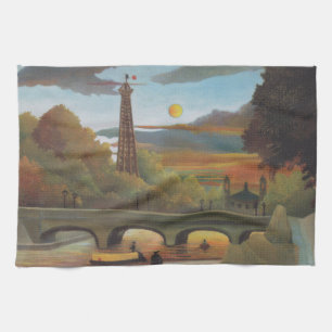 Seine und Eiffelturm bei Sonnenuntergang von Henri Küchentuch