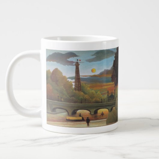Seine und Eiffelturm bei Sunset by Henri Rousseau Jumbo-Tasse (Links)