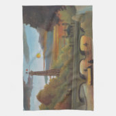 Seine und Eiffelturm bei Sunset by Henri Rousseau Küchentuch (Vertikal)