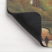 Seine und Eiffelturm bei Sunset by Henri Rousseau Mousepad (Ecke)