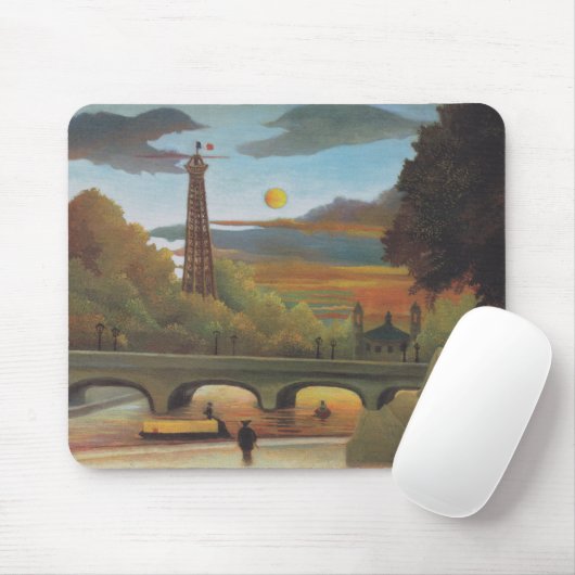 Seine und Eiffelturm bei Sunset by Henri Rousseau Mousepad (Mit Mouse)