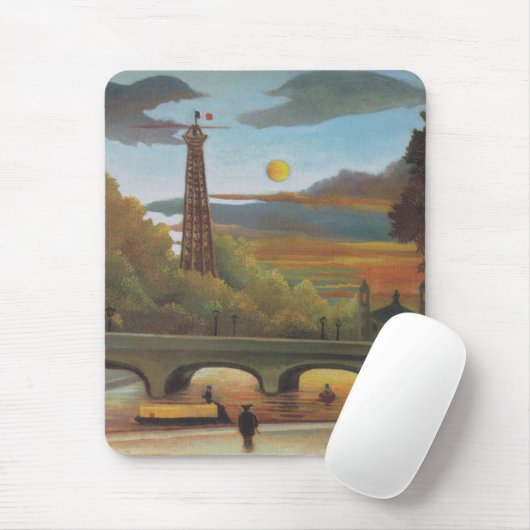 Seine und Eiffelturm bei Sunset by Henri Rousseau Mousepad (Mit Mouse)