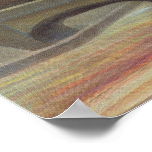 Seine und Eiffelturm bei Sunset by Henri Rousseau Poster (Ecke)