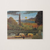 Seine und Eiffelturm bei Sunset by Henri Rousseau Puzzle (Horizontal)