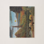Seine und Eiffelturm bei Sunset by Henri Rousseau Puzzle (Vertikal)