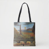 Seine und Eiffelturm bei Sunset by Henri Rousseau Tasche (Vorderseite)