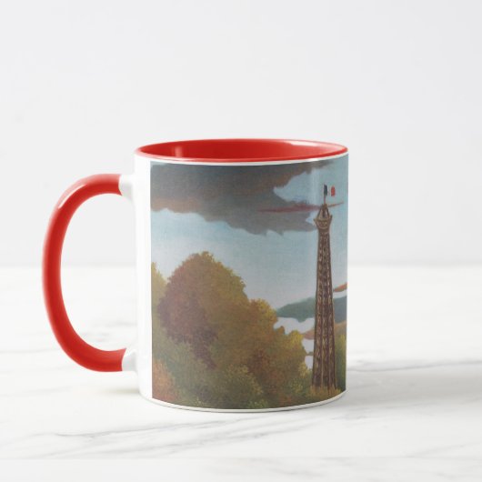Seine und Eiffelturm bei Sunset by Henri Rousseau Tasse (Links)
