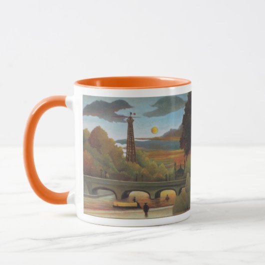 Seine und Eiffelturm bei Sunset by Henri Rousseau Tasse (Links)