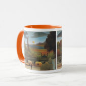 Seine und Eiffelturm bei Sunset by Henri Rousseau Tasse (Vorderseite Links)