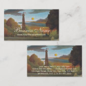 Seine und Eiffelturm bei Sunset by Henri Rousseau Visitenkarte (Vorne/Hinten)