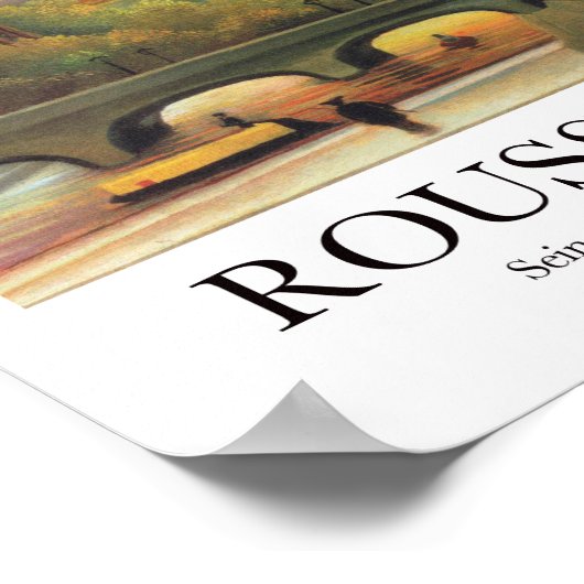 Seine und Eiffelturm von Henri Rousseau Poster (Ecke)