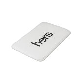 Seine und ihre Bath Mats Badematte (Schrägansicht)