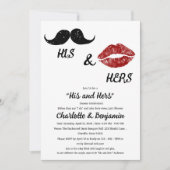 Seine und ihre Couple Dusche Einladung (Vorderseite)