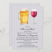 Seine und ihre Couple Dusche Einladung (Vorne/Hinten)