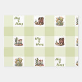 Seine und ihre Cowboy Boots Wrapping Paper Geschenkpapier Set (Vorderseite 2)