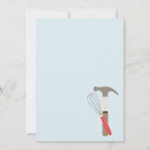 Seine und ihre handliche Hochzeitsdusche Einladung (Rückseite)