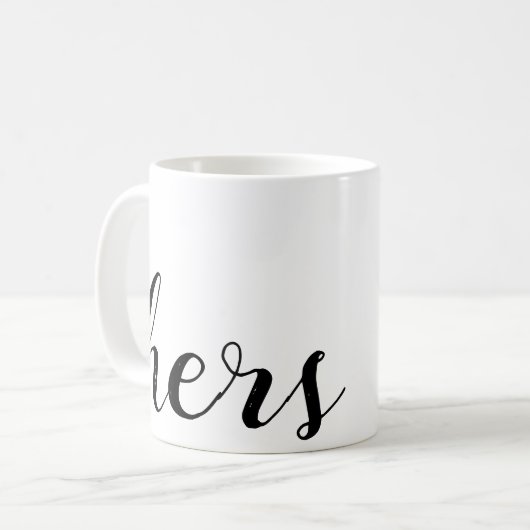 seine und ihre kaffeetasse (Vorderseite Links)