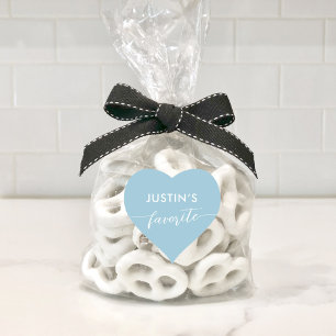 SEINE und ihre Lieblings-Brautkerze Herz-Aufkleber