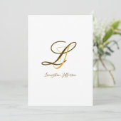 Seine und ihre Monogramme waren verstrickt | roman Einladung (Stehend Vorderseite)