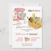 Seine und ihre Paare Dusche Einladung (Vorderseite)