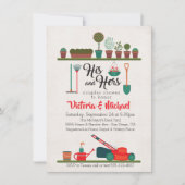 Seine und ihre Paare Dusche Einladungen (Vorderseite)