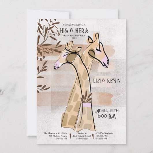 Seine und ihre Polterabend-Einladungen Einladung (Vorderseite)