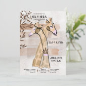 Seine und ihre Polterabend-Einladungen Einladung (Stehend Vorderseite)