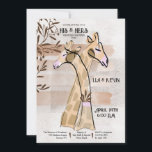 Seine und ihre Polterabend-Einladungen Einladung<br><div class="desc">Eine schöne Polterabend-Einladung für Paare mit Giraffen. (Pix) Die Karte lässt sich leicht mit Ihren Formulierungen, Schriftart und Schriftart anpassen. Nicht genau das, was Sie suchen? Alle unsere Produkte können auf Ihre Bedürfnisse zugeschnitten werden, ohne Aufpreis. Kontaktieren Sie uns einfach unter askcottonlamb@gmail.com. Die Abstimmung der Produkte auf Ihre Anfrage ohne...</div>