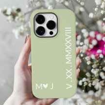 Seine und ihre Roman Numeral iPhone Case Couple Ge