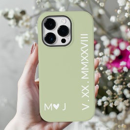 Seine und ihre Roman Numeral iPhone Case Couple Ge