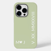 Seine und ihre Roman Numeral iPhone Case Couple Ge (Rückseite)