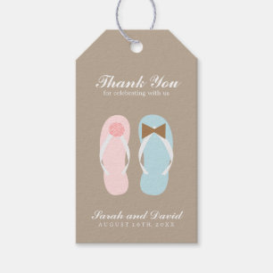 Seine und ihre Sandalen Hochzeit Geschenkanhänger