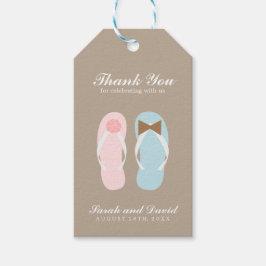 Seine und ihre Sandalen Hochzeit Geschenkanhänger