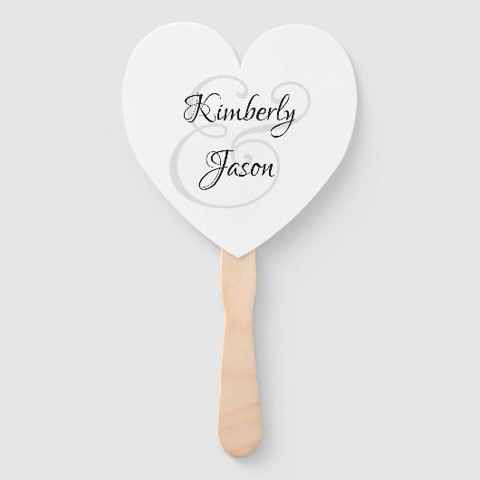 Seine und ihre Skriptnamen, schwarz & grau Fächer (Vorderseite)